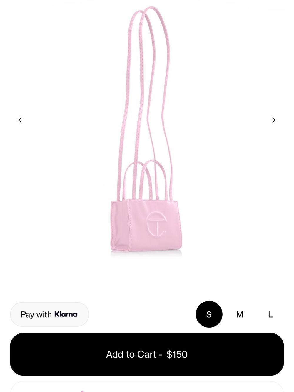 Telfar Small Shopping Bag in Pastel Pink